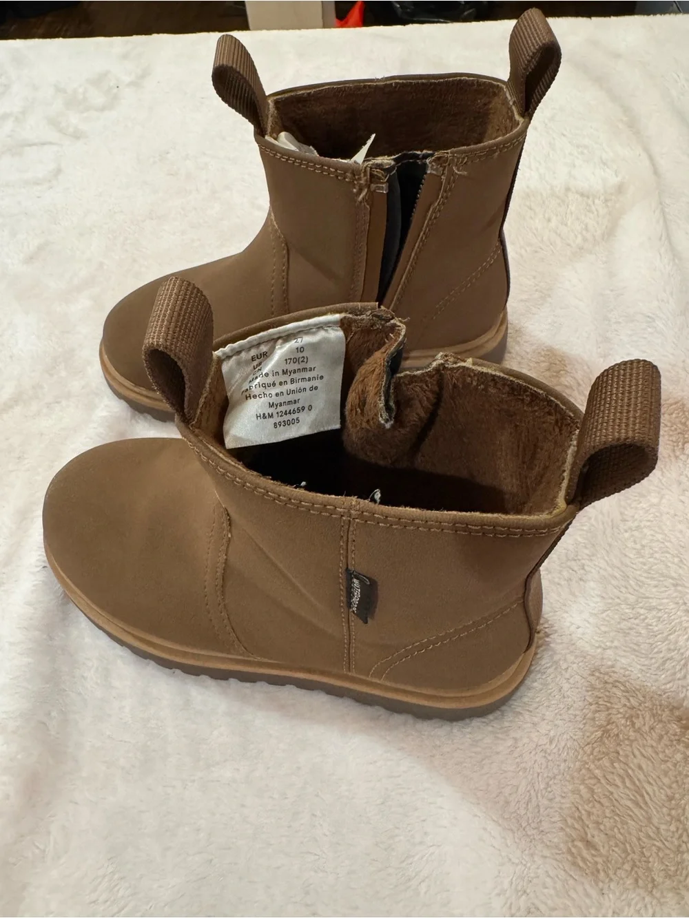 H&M Kids Brown  Ankle Boots - Stylish Everyday Footwear